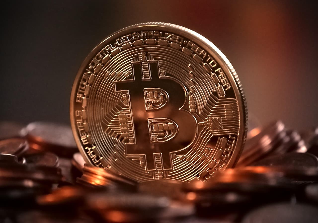 Abstract image of a crypto trading chart with liquid swirling patterns